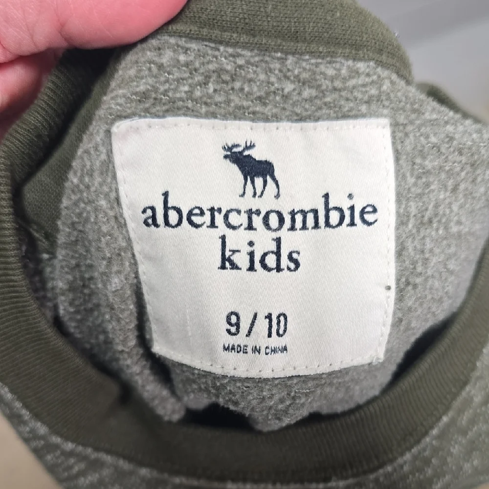 Abercrombie Kids Olive Green Logo Sweatshirt